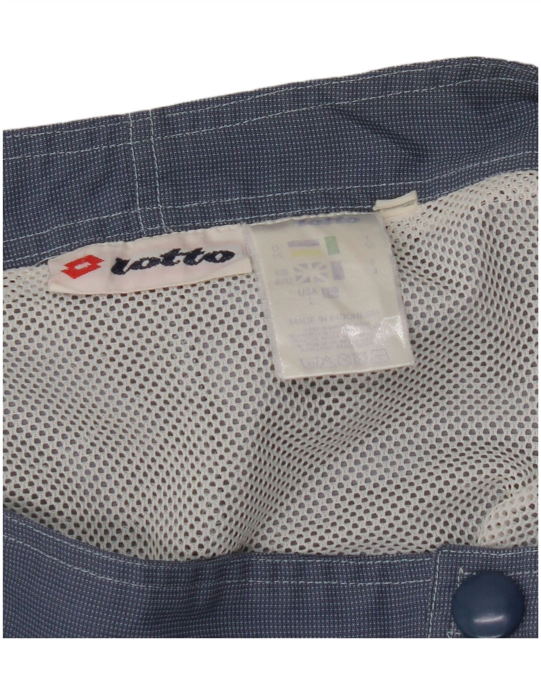 LOTTO Bañador para Hombre UK 40/42 Large W34 Azul Marino Colorblock Nylon