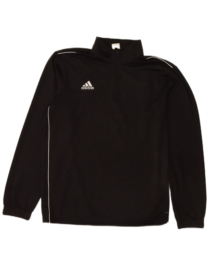 Adidas Mens Climalite Zip Neck Jersey Chándal Top XL Poliéster Negro