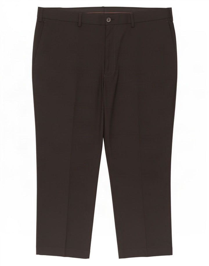 Marks & Spencer Pantalones cortos ajustados para hombre W38 L25 Poliéster negro