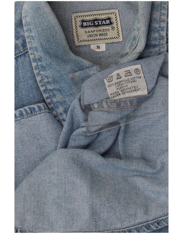 Camisa Vaquera Big Star Hombre Small Azul Algodón