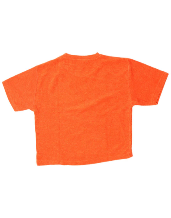 Champion Camiseta de Terciopelo para Mujer UK 46 Grande Naranja Poliéster