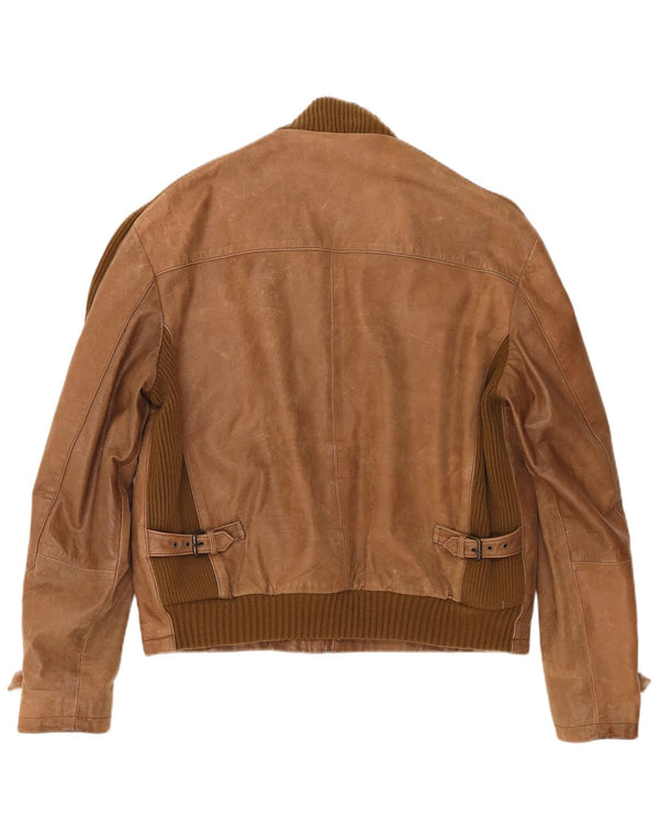 Conbipel Chaqueta de cuero para hombre IT 56 2XL Marrón