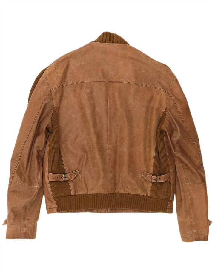 Conbipel Chaqueta de cuero para hombre IT 56 2XL Marrón