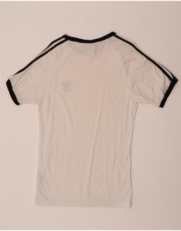 Adidas - Camiseta para hombre, talla grande, algodón blanco