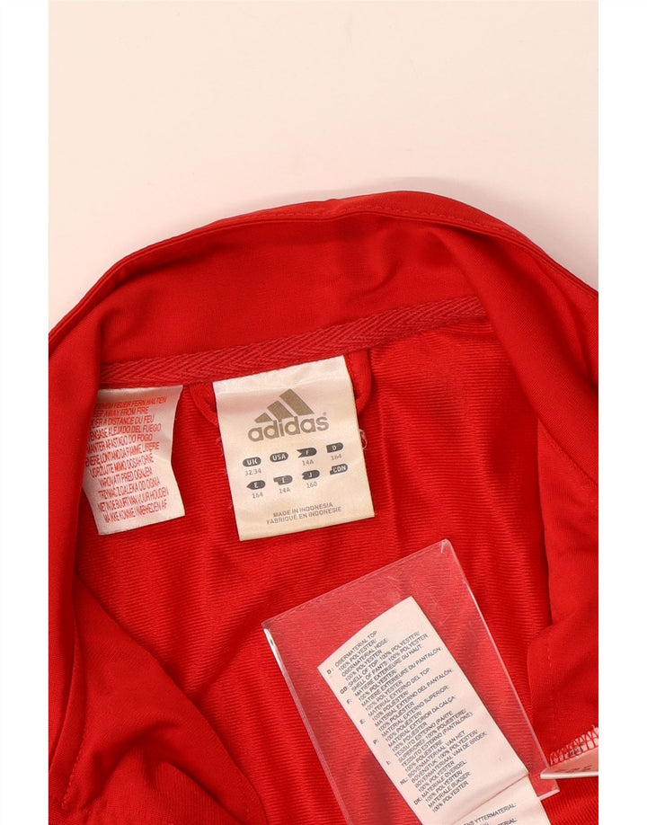 ADIDAS Chaqueta de chándal para niño 13-14 años Rojo Colorblock Poliéster