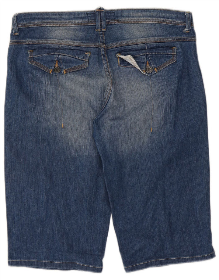Pantalones cortos vaqueros para mujer Fat Face UK 12 Medium W32 Algodón azul