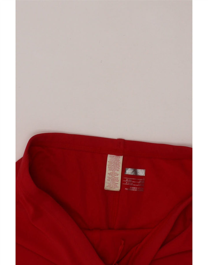 NIKE Pantalones cortos deportivos para niñas 12-13 años Grande Nylon rojo