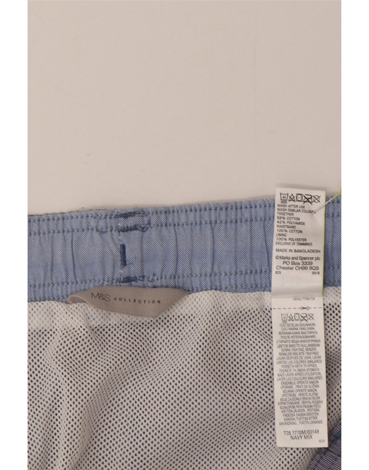 Marks & Spencer - Bañador para hombre, talla grande, algodón azul