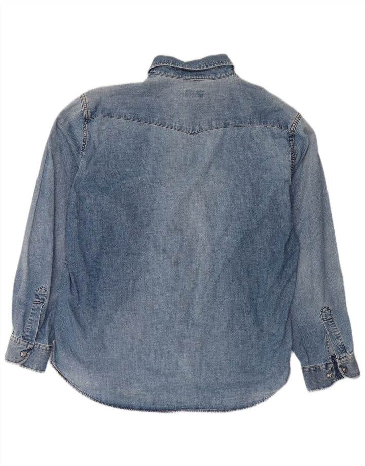 Carrera Camisa Vaquera Hombre XL Algodón Azul