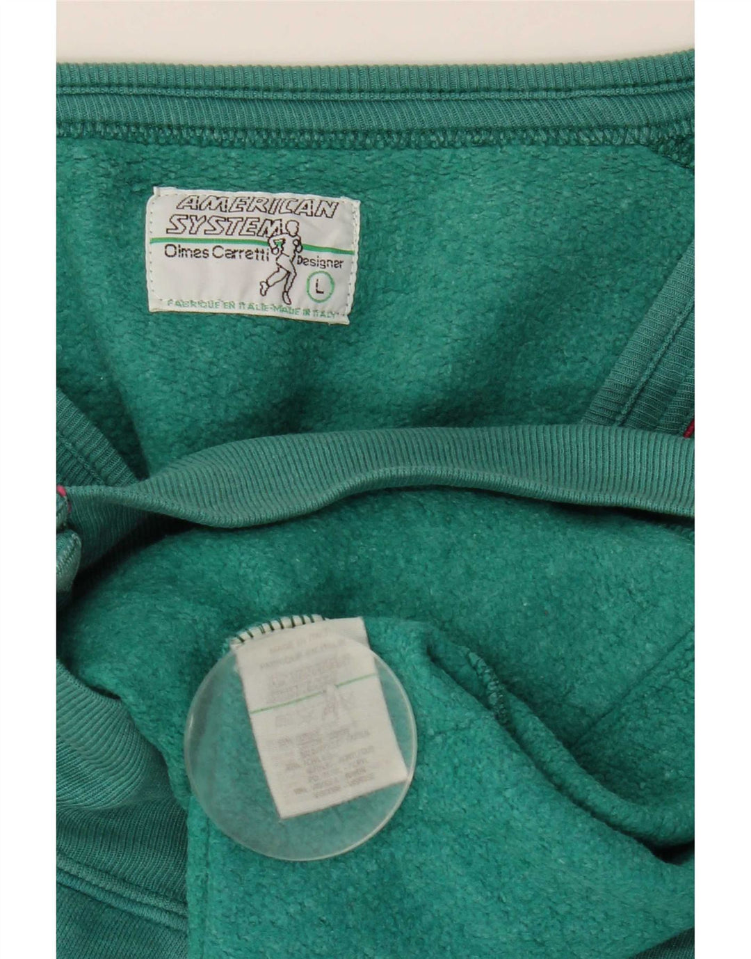 American System Chándal para Hombre Chaqueta Superior Grande Algodón Verde