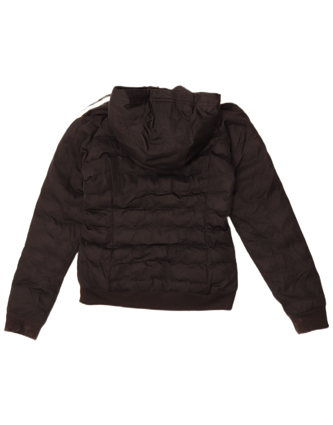 Adidas Chaqueta acolchada con capucha para mujer UK 6 XS Poliéster negro