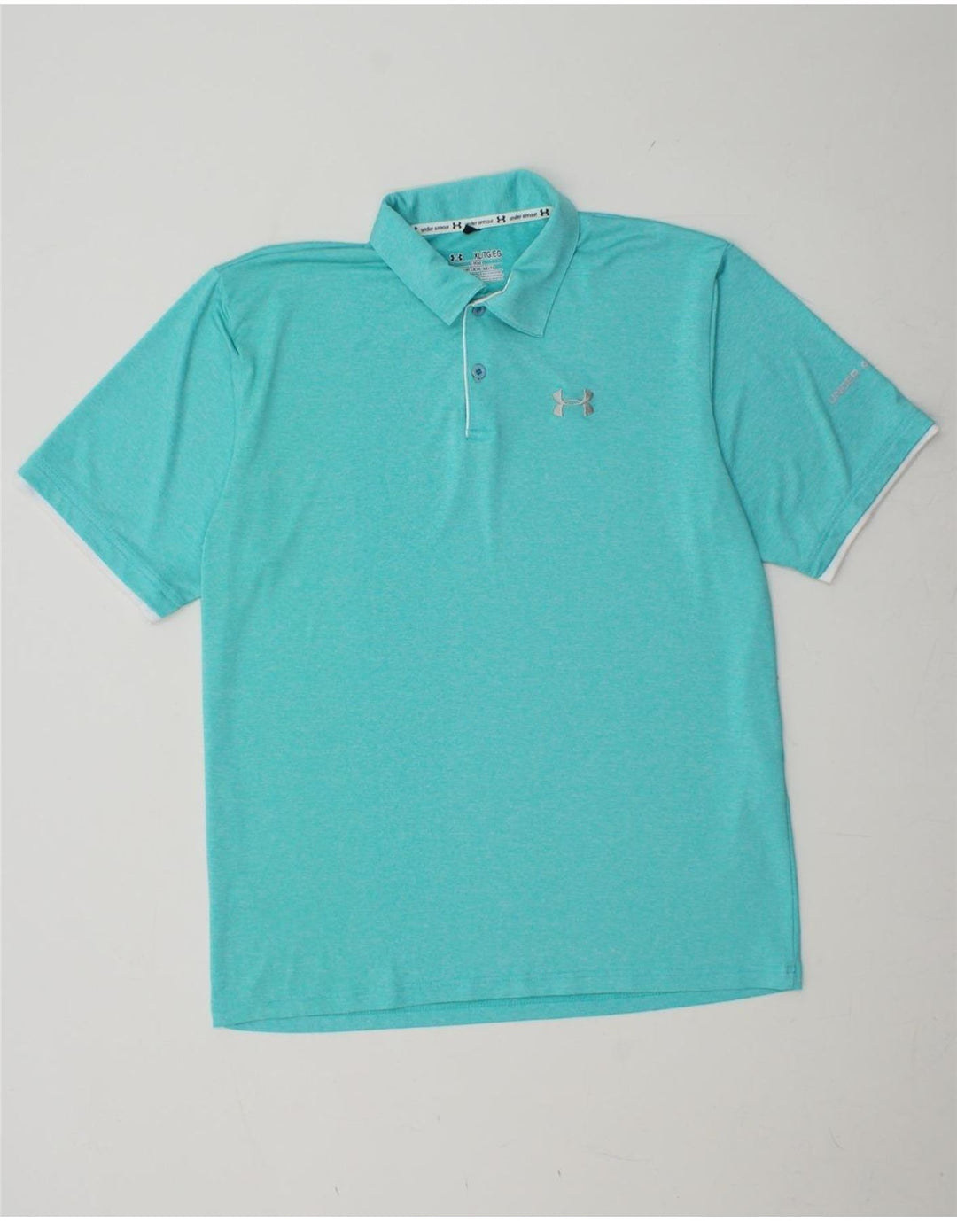 UNDER ARMOUR Polo Heat Gear para hombre XL Azul