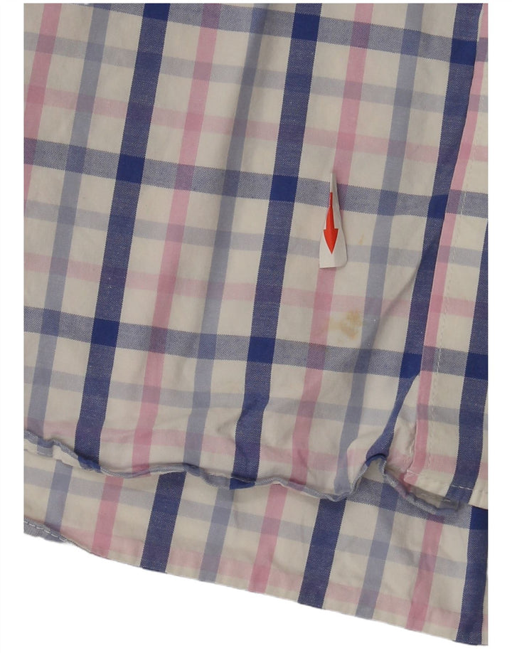 Crew Clothing Camisa de corte clásico para hombre Algodón a cuadros multicolor grande