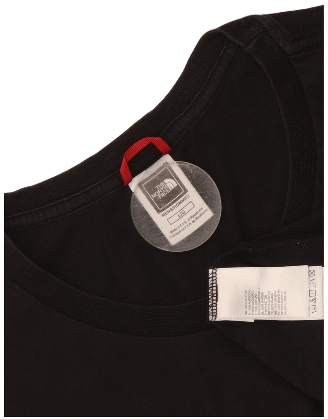 The North Face Camiseta gráfica para hombre Top grande de algodón negro