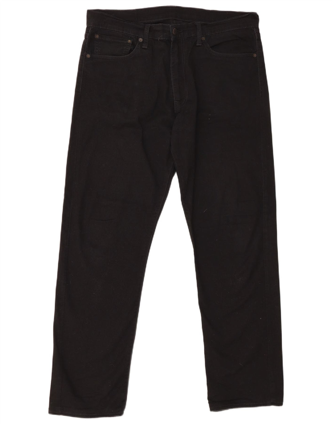 LEVI'S Jeans rectos 504 para hombre W36 L32 Algodón negro