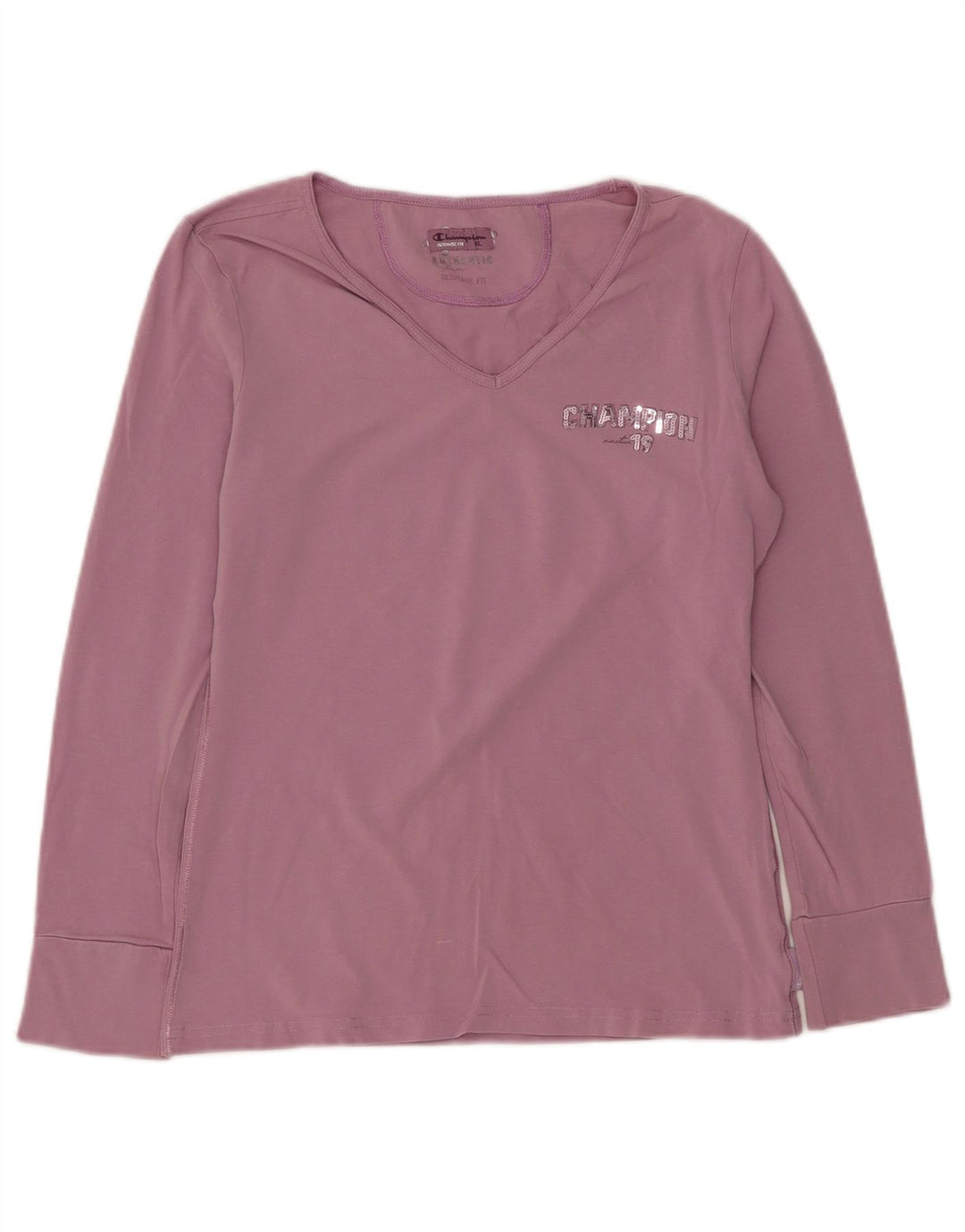 CHAMPION Top gráfico Heritage Fit para mujer de manga larga UK 40 XL Púrpura