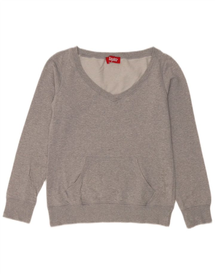 Playlife Sudadera para mujer Jumper UK 44 Algodón gris medio