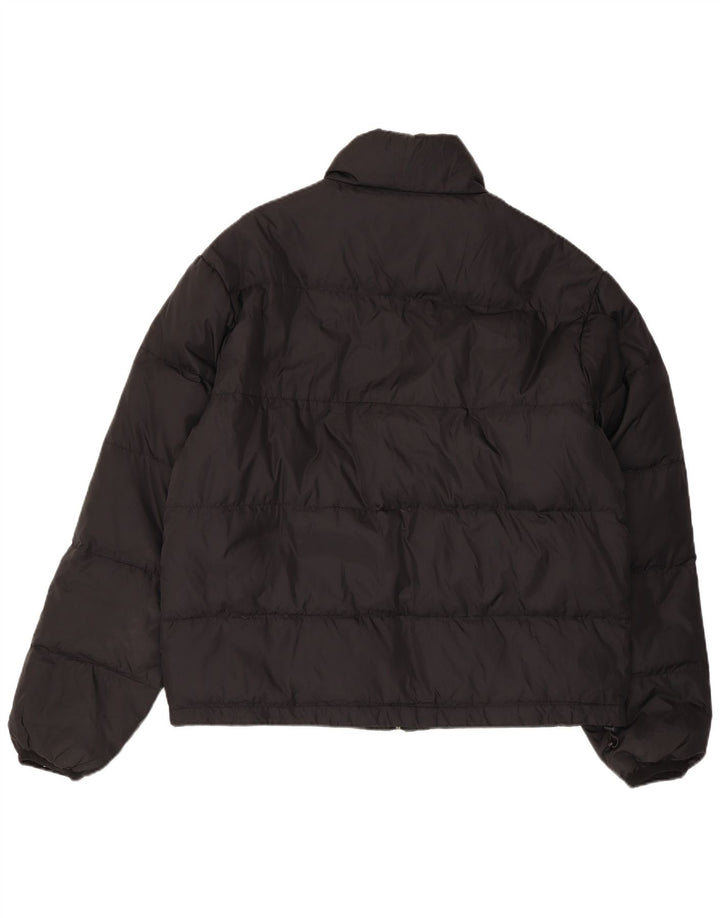 Chaqueta acolchada vintage para hombre Reino Unido 40 Poliamida negra grande