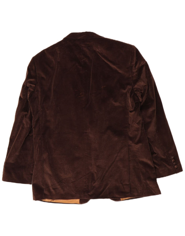 Barbour Chaqueta Blazer de Pana con 2 Botones para Hombre IT 56 3XL Algodón Marrón