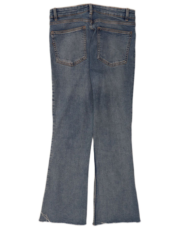 Zara Jeans Cortos Acampanados Para Mujer EU 40 Medium W30 L25 Azul