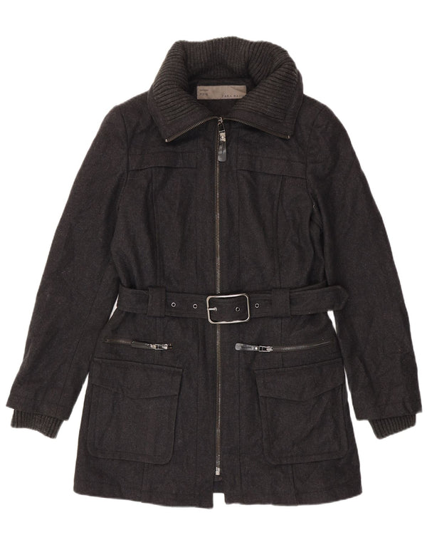Zara Mujer Abrigo Reino Unido 46 Grande Gris