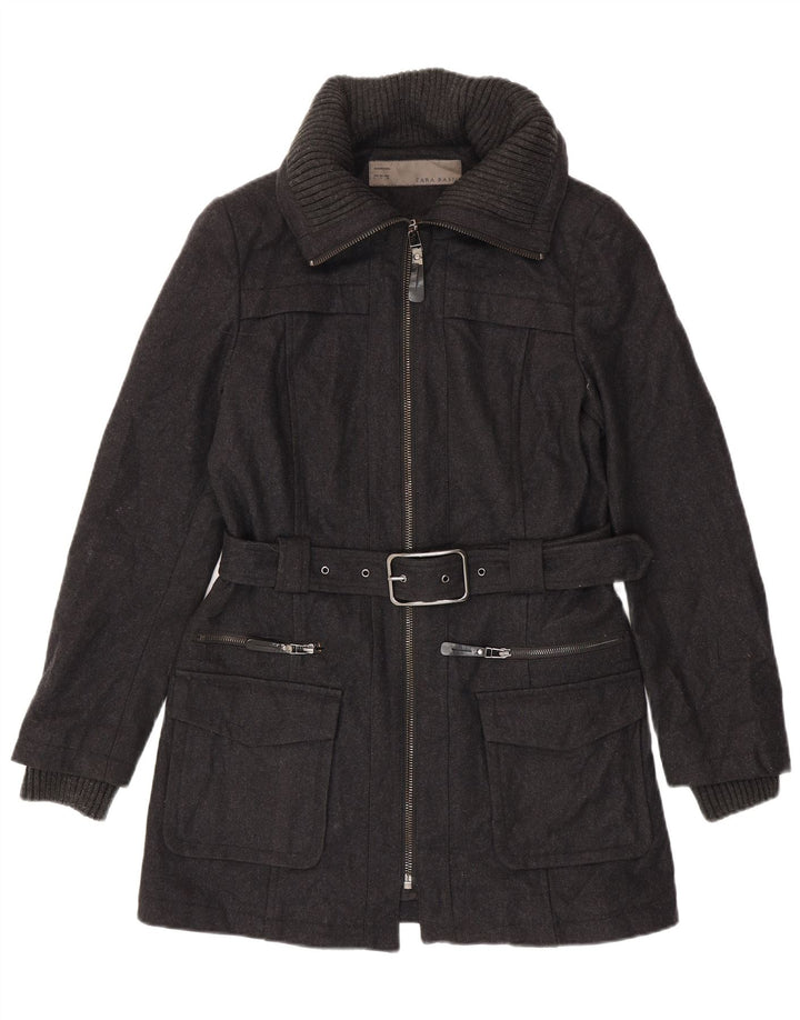 Zara Mujer Abrigo Reino Unido 46 Grande Gris