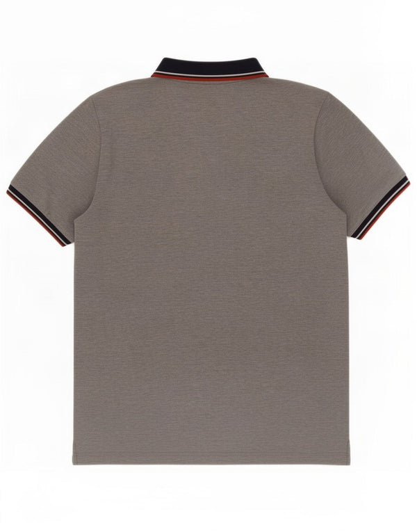 Adidas Hombre Clima 365 Polo Gris Medio Colorblock Algodón