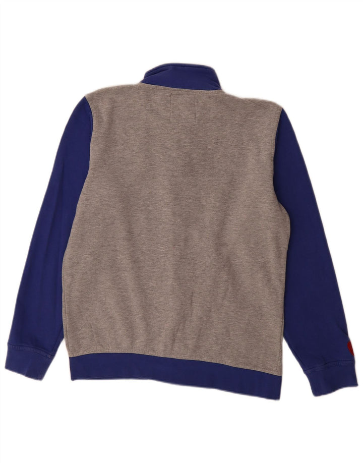 Kappa Hombre Chaqueta De Chándal Gris Medio Colorblock