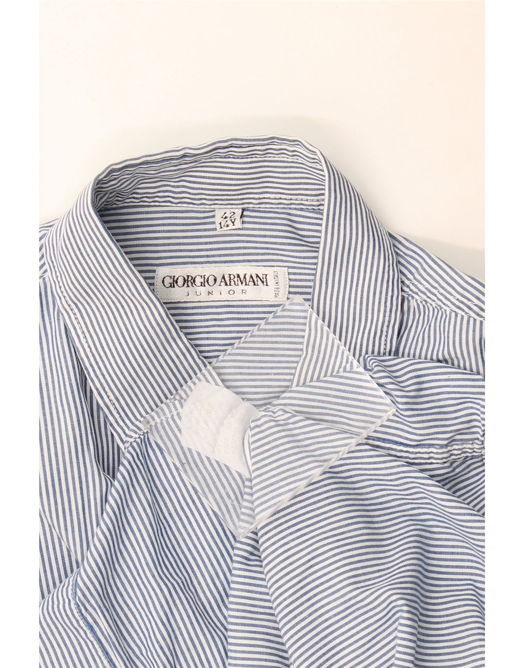 Giorgio Armani Camisa Niño 13-14 Años Azul Raya diplomática