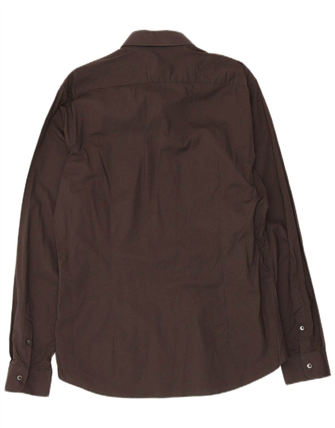 Camisa Reiss Slim Fit De Algodón Negro Grande Para Hombre