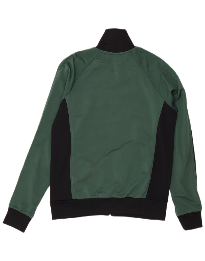 Converse Mujer Graphic Chándal Top Chaqueta UK 40 Medio Verde Colorblock