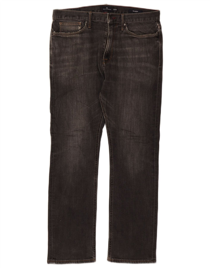 Marks & Spencer Vaqueros rectos azules Harbor para hombre W34 L29 Algodón gris