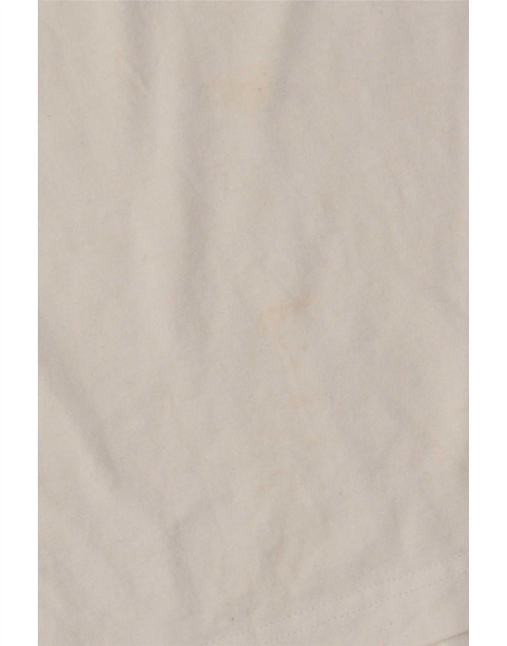 Adidas - Camiseta gráfica para hombre, tamaño mediano, algodón blanco