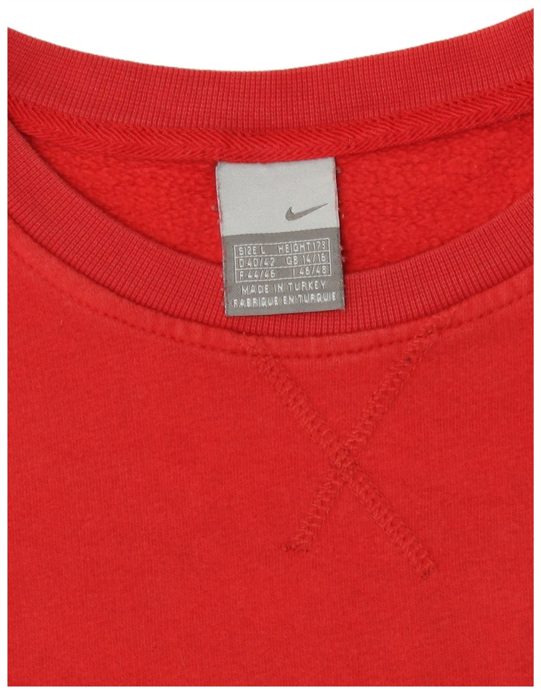 Nike - Sudadera para mujer, talla 44/16, talla grande, color rojo