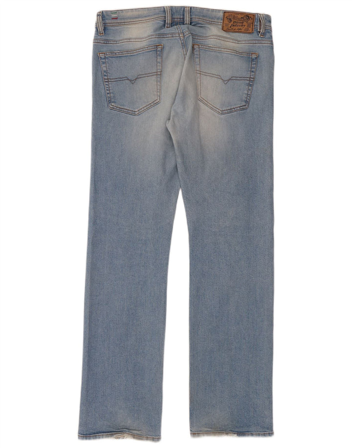 Diesel Hombre Viker Vaqueros Rectos W34 L32 Algodón Azul