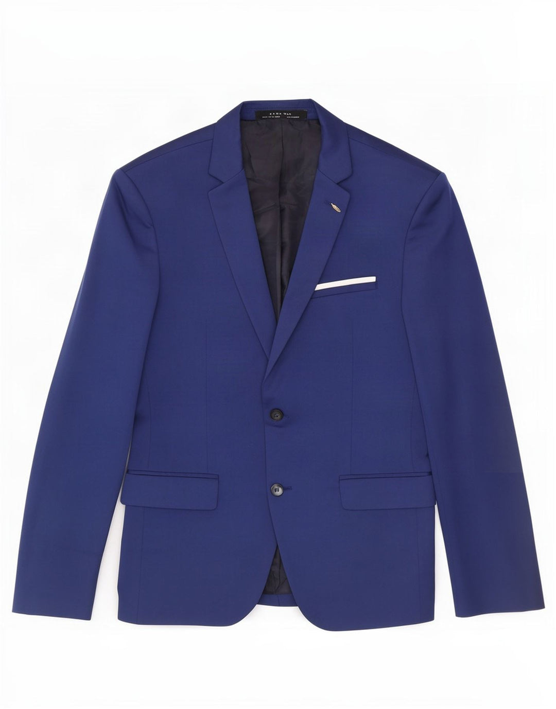 Zara Chaqueta tipo blazer de 2 botones para hombre EU 52 Azul grande