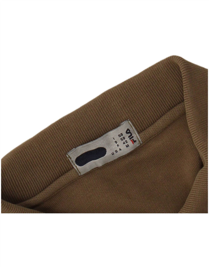 FILA Polo Hombre Marrón Medio