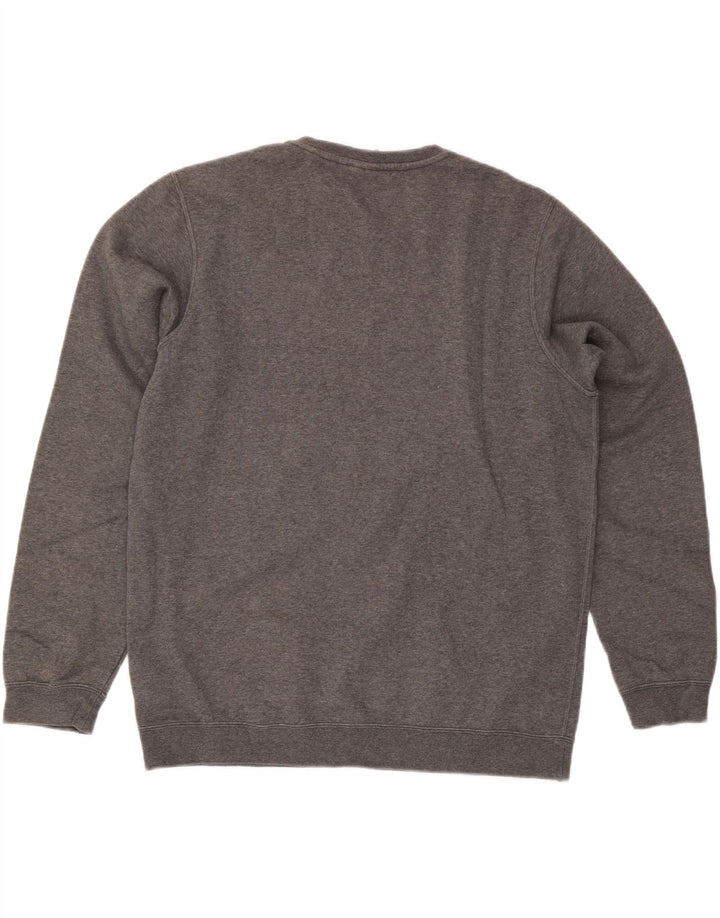 Nike Hombre Sudadera Jumper Grande Gris Algodón