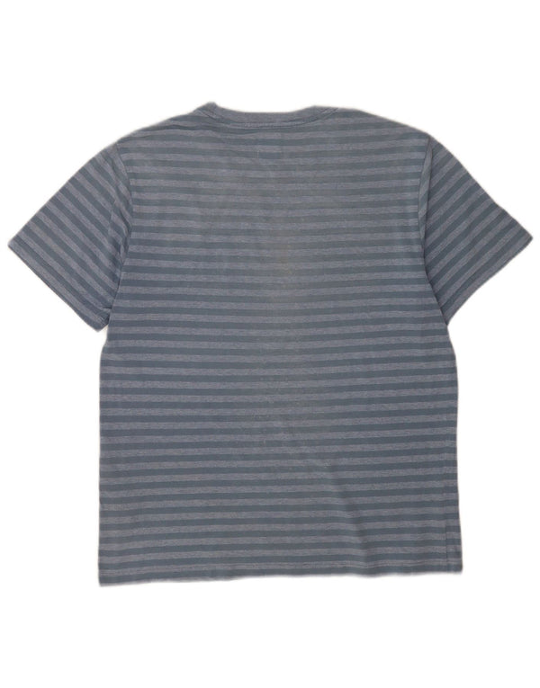 Levi's Camiseta estándar para hombre Top pequeño de algodón a rayas azules