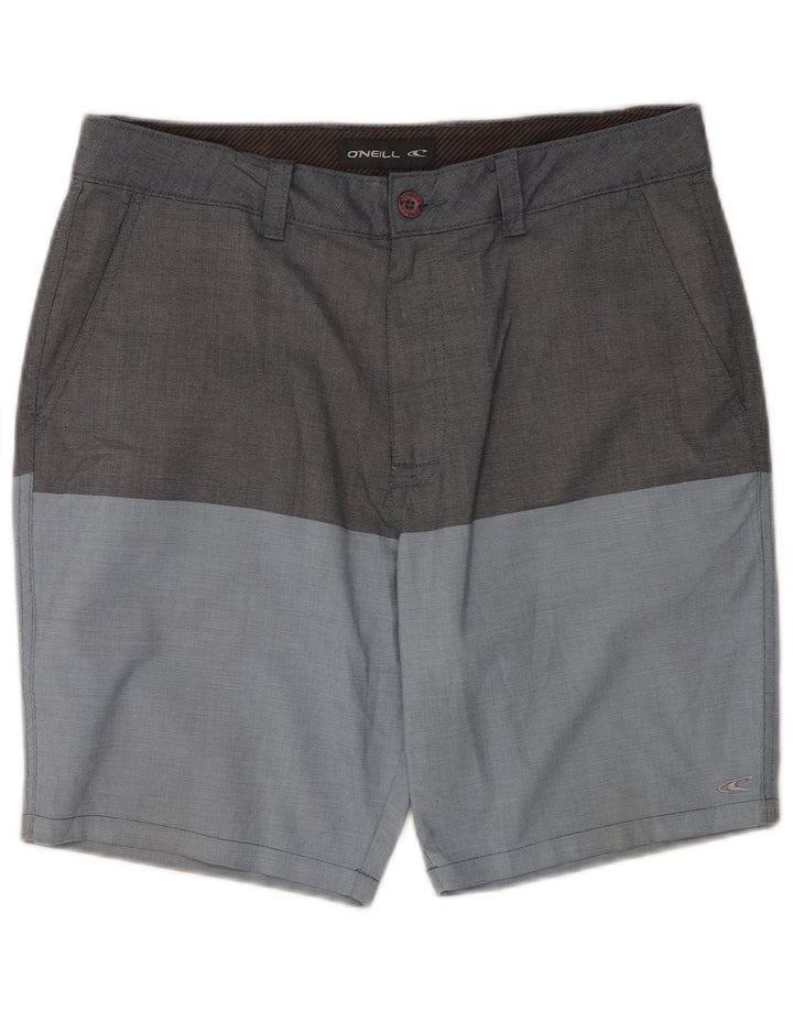 Pantalones cortos chinos O'Neill para hombre W33 Algodón color block gris medio