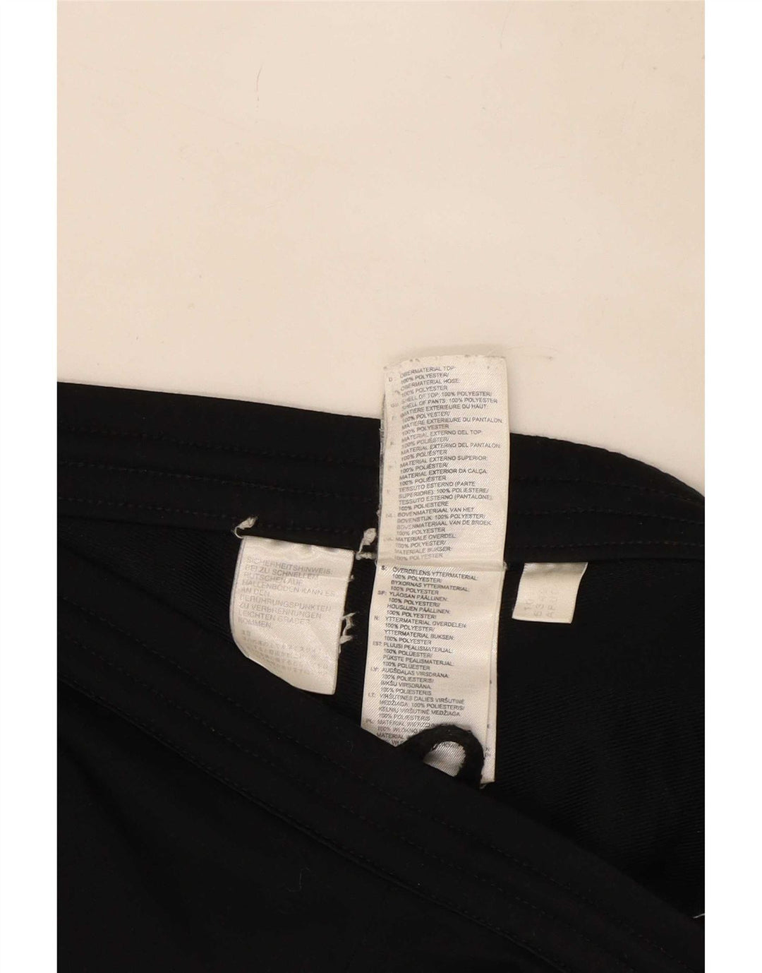 Adidas Pantalones de chándal para mujer UK 8 Small Negro Poliéster