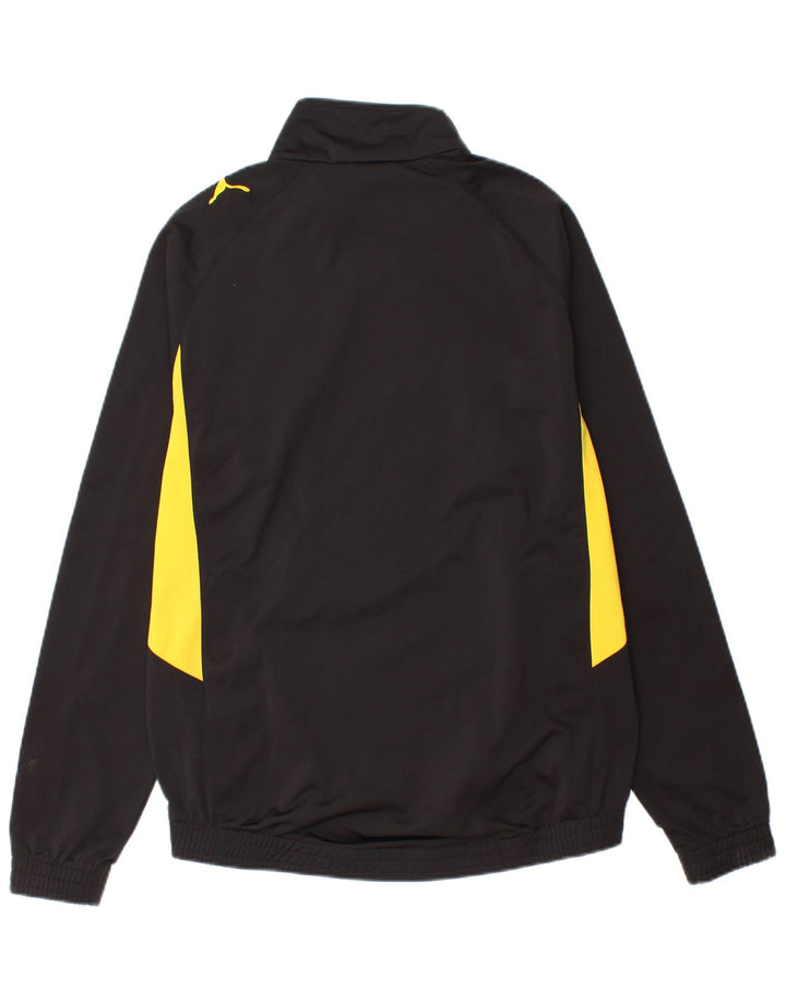 Puma Chaqueta De Chándal Con Gráfico Para Hombre, Poliéster Con Bloques De Color Negro Pequeño