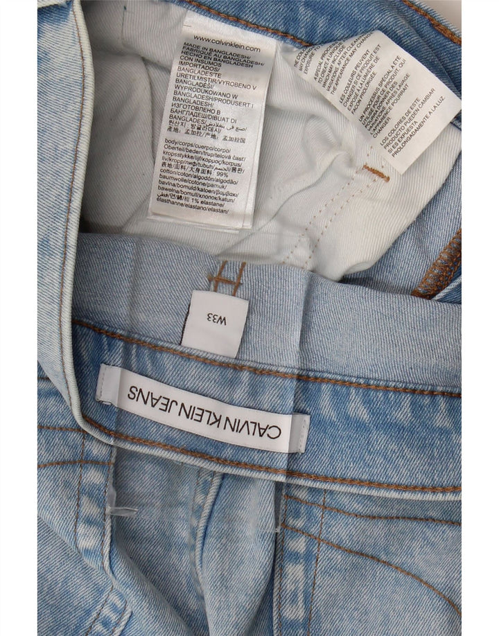 Pantalones cortos de mezclilla para hombre Calvin Klein W33 Algodón azul medio
