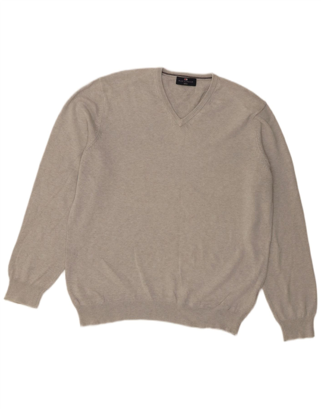 Marks & Spencer - Jersey para hombre con cuello en V, color azul, talla grande, color gris