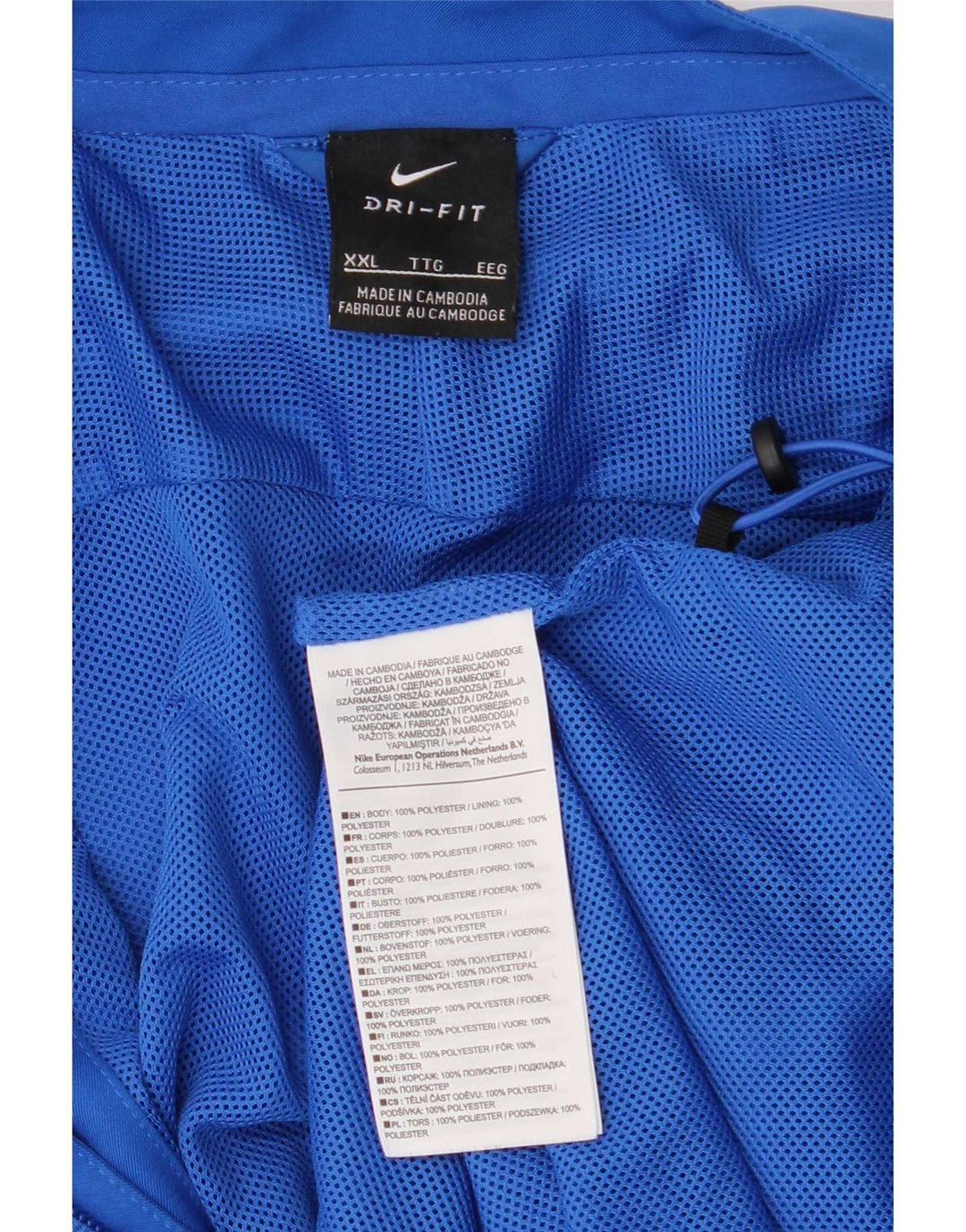 Nike Mens Dri Fit Regular Chándal Top Chaqueta 2XL Azul Poliéster Deportes