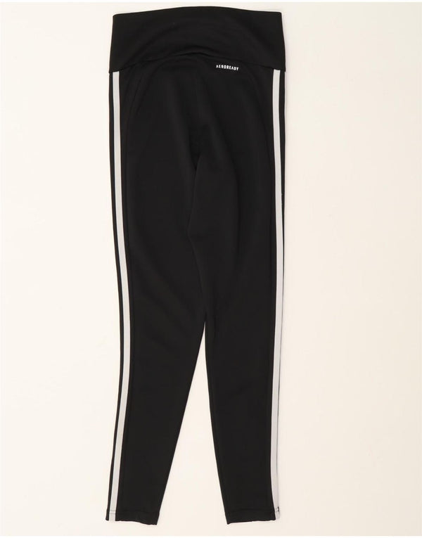 Adidas Mujer Aeroready Leggings UK 4/6 XS Negro Poliéster