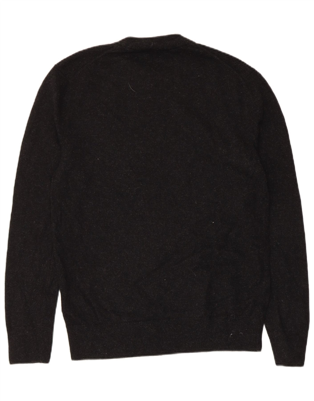 Cos Suéter de cuello redondo para mujer UK 10 Small Black Wool