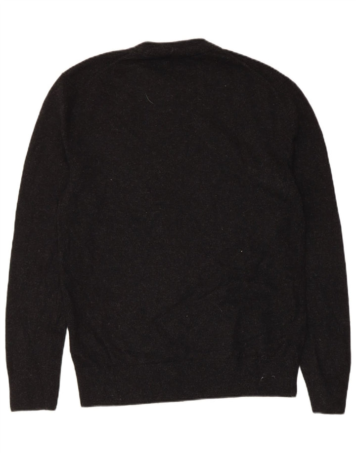 Cos Suéter de cuello redondo para mujer UK 10 Small Black Wool