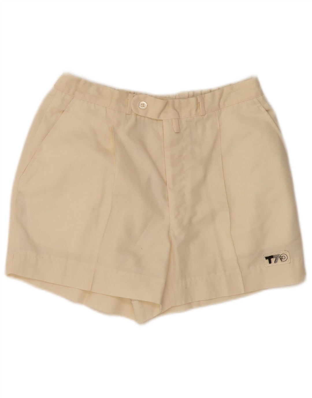 VINTAGE Pantalones cortos chinos para mujer W28 Medio Blanco roto