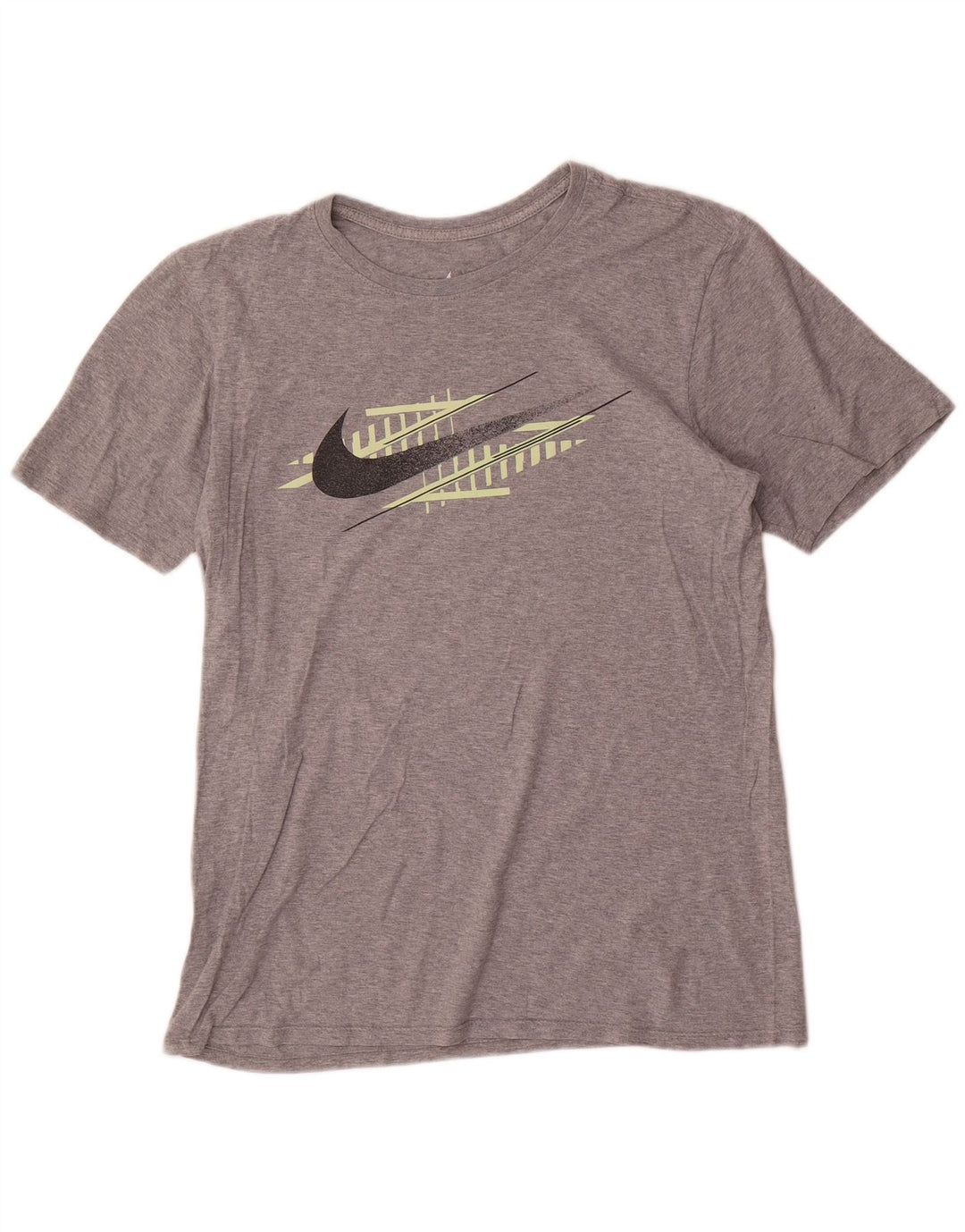 Nike - Camiseta gráfica para hombre, parte superior de algodón gris medio